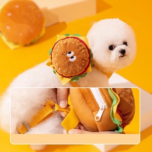 Mochila <span class=keywords><strong>para</strong></span> mascotas Pet Burger con correa de arrastre y arnés de pecho <span class=keywords><strong>para</strong></span> <span class=keywords><strong>perros</strong></span>, <span class=keywords><strong>para</strong></span> paseos, con bolsa portátil de gran capacidad <span class=keywords><strong>para</strong></span> snacks de perro - Product Image 2