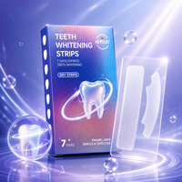 Bandes blanchissantes pour les dents sans eau, sans résidus collants, parfum menthe, haleine fraîche, bandes blanchissantes instantanées HP