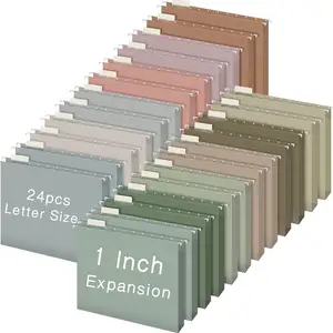 Pack Hanging Expanding Hanging File Folders with 1 Inch Expansion Letter Size