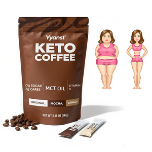 Produits de beauté au café minceur Keto à marque privée, complément alimentaire en poudre pour adultes pour une perte de poids efficace - Product Image 1