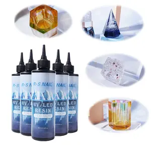 Free Sample High Transparency Jewelry Resin No Shrinkage Less Bubble UV Led Curing Resin