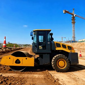 8 Tonnen hydraulische Einzeltrommel-Vibrations-Straßen walze für die Asphalt verdichtung - Product Image 4