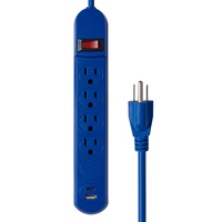 Carte de multiprise Nema 6 prises de courant avec chargement USB