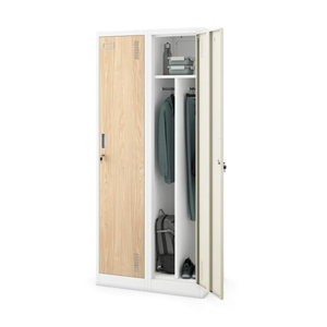 Armoire de chambre à 2 portes en acier, armoire de rangement métallique, armoire de classement, penderie de chambre - Product Image 1