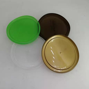 73Mm Vòng Rõ Ràng PE Nhựa Đẩy Kéo Có Nắp Đậy Cấp Thực Phẩm Cho Cá Ngừ Lọ Và Nhôm Tinplate Chai Xi Lanh Hình Dạng - Product Image 1