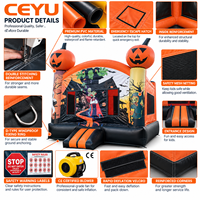 Château Gonflable Commercial Ceyu, Tour de Rebond Gonflable, Ballon Gonflable, Couleurs Primaires, pour Enfants et Adultes, Idéal pour Fêtes en Jardin, Vente en Gros
