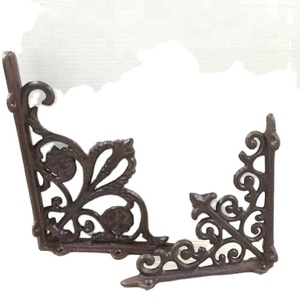 ชั้นวางของเหล็กทรงสามเหลี่ยมสำหรับตกแต่งสวน รุ่น Upper Deck ขนาด 170x240 มม. สีขาว/เทา/ดำ/เงิน/น้ำตาล ติดตั้งแบบขันสกรู - Product Image 2