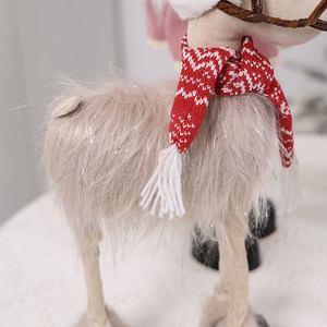 Decoración Navideña, Renos <span class=keywords><strong>de</strong></span> Cuatro Patas, Adornos Esponjosos, Muñecos Pequeños, Muñeco <span class=keywords><strong>de</strong></span> Nieve, Santa Claus, Accesorios para Decoración <span class=keywords><strong>de</strong></span> Escenas, Ecológicos - Product Image 5