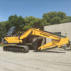 Excavadora de ruedas Hyundai 220LC-9S usada recién llegada 2018-2021 Cummins Engine Equipo de construcción - Product Image 3