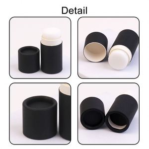 Tube en papier pour produits de beauté avec logo personnalisé, petit tube cylindrique à ouverture rotative, emballage pour rouge à lèvres, gloss à lèvres, baume à lèvres - Product Image 3