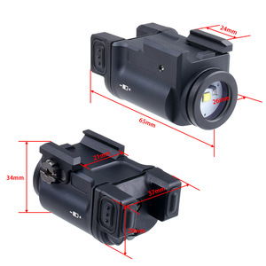 Lampe torche tactique Klesh-1, montage sur rail de 20 mm, LED rechargeable, utilisation en extérieur - Product Image 2