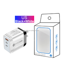 40w EU US UK Charging Head 2PD + USB Charger PD Phone Charger Type-c Adapter pour iphone 17 16 15 14 13 12