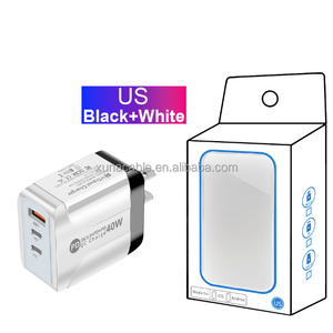 40w EU US UK Charging Head 2PD + USB Charger PD Phone Charger Type-c Adapter pour <span class=keywords><strong>iphone</strong></span> 17 16 15 14 <span class=keywords><strong>13</strong></span> 12 - Product Image 6