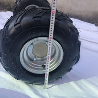 Ensemble d'essieu arrière complet en aluminium de 85 cm, frein à disque à bride 4 trous, roues de 7 pouces, pièces de modification pour kart, VTT, quad, buggy DIY