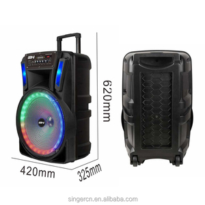 GD-1535 15 inch khuếch đại Loa RGB AUX đa chức năng điện lớn pin xe đẩy loa cho các Bên Lớn từ xa - Product Image 4