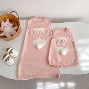 Sonbahar Bebek Kolsuz Örme Tulum Yenidoğan Bebek Örgü Askılı Body Şirin Bebek Kıyafetleri - Product Image 5