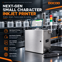 Mesin Cetak Inkjet Karakter Kecil DOCOD Tipe Split S1000 GS1 Kode QR Industri CIJ untuk Pencetakan Tanggal Kedaluwarsa