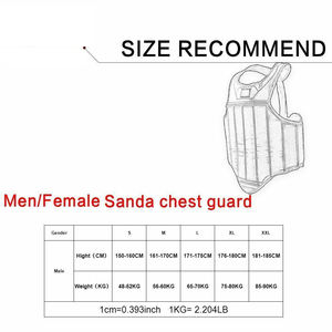 Sanda-<span class=keywords><strong>Protector</strong></span> de pecho personalizado para boxeo, <span class=keywords><strong>Protector</strong></span> corporal para ITF, Taekwondo, WKF, kárate, MMA, Muay Thai, venta al por mayor de fábrica - Product Image 6