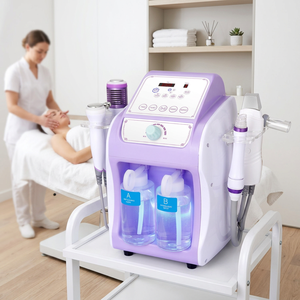 Appareil professionnel à 6 poignées pour hydro-oxygénation et micro-bulles, aspiration sous vide, nettoyage en profondeur, exfoliation cutanée, élimination des peaux mortes, ultrasons - Product Image 1