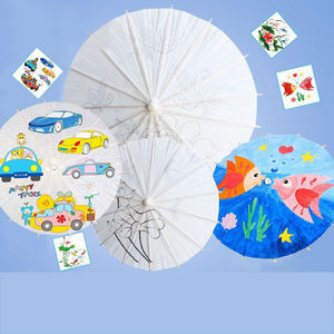 TX111 petit <span class=keywords><strong>dessin</strong></span> à la main <span class=keywords><strong>Parasol</strong></span> blanc bricolage peint chinois blanc papier parapluies personnalisé papier huilé parapluie - Product Image 6