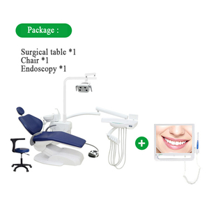 وحدة فاخرة محمولة ، معدات عالية الجودة ، كرسي فحص طبيب عيادة أسنان مع ملحقات led - Product Image 3