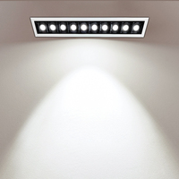Luminaria Empotrable Lineal para Interiores, CRI90, COB, 5 LED, 10W, Tipo Cuchilla Láser