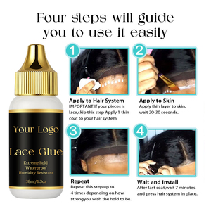 Pegamento para Pelucas con Logotipo Personalizado, Cera Impermeable en Barra, Spray Fijador, Aceite para el Crecimiento del Cabello, Spray Tinte para Encaje, Mousse, Kit de Instalación de Pelucas - Product Image 2