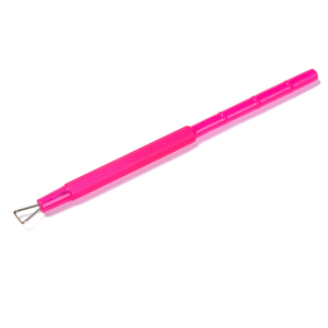Pousse-vernis triangulaire en PVC rose, outil de nettoyage et de suppression de gel à tête unique pour manucure réutilisable - Product Image 5