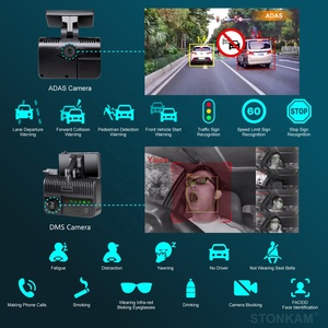 STONKAM Vehicle Recorder Dual Dash <b>Camera</b> Truck <b>Night</b> <b>Vision</b> Cam for Semi Dual Dash <b>Camera</b> - Product Image 5