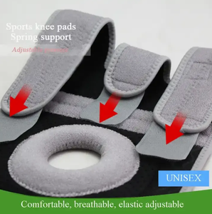 Thick Steel & Nylon+Spandex Professional Protection Strong <b>Support</b> Adjustable Knee <b>Brace</b> for Men and Women - Product Image 6