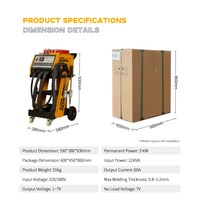 Extracteur de bosses de voiture, kit de réparation de carrosserie automobile, machine de soudage par points numérique, réparation mobile