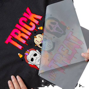 Diseños personalizados de transferencia de calor de plastisol para impresión de película DTF en material PET Transferencia de hierro de viscosidad fuerte para camisetas - Product Image 1