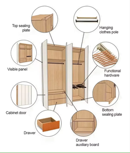 Armoire moderne de luxe avec porte vitrée, cadre noir mat, bande LED verticale, système de rangement personnalisé pour chambre à coucher, armoire sur mesure - Product Image 4