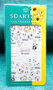 5D <b>Nail</b> Art Decals Paper and Plastic DIY Embossing Decoration <b>Transfer</b> Foil <b>Nail</b> Sticker Design - Product Image 6