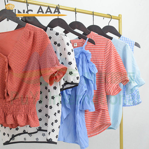 KINGAAA Chemisiers d'été pour femmes Chemises Blouse Ladies Summer Top Robes Clothing Lots Women Free Used Clothes in Bulk - Product Image 4