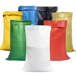彩色聚丙烯编织木球肥料聚丙烯袋编织织物购物聚丙烯编织袋薄膜涂层袋