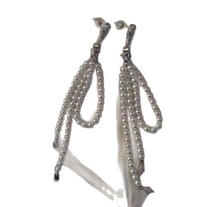 DIY Pearl Accessories S925 <b>Silver</b> Detachable Gold <b>Silver</b> Earnail Empty Support 9-10mm <b>Beads</b> Jewelry Findings Components 22501DIY - Product Image 5