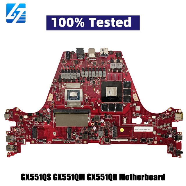 Repair GX551QS Laptop Motherboard for ASUS ROG Zephyrus Duo GX551Q GX551QS GX551QM GX551QR With R5 R7 R9 CPU Tests OK Fast Ship