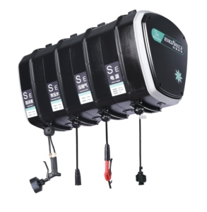 Carrete de Manguera Retráctil Preensamblado, Combo Integrado de Agua/<span class=keywords><strong>Aire</strong></span>/Espuma con Tambor de Retraíbulo Automático, para Detallado de Automóviles y Talleres de Reparación, Negro, 1 Año de Garantía - Product Image 1