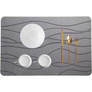 Tapis de bain antidérapant en diatomite, séchage rapide, doux, absorbant, pour la maison, l'entrée de la baignoire - Product Image 4