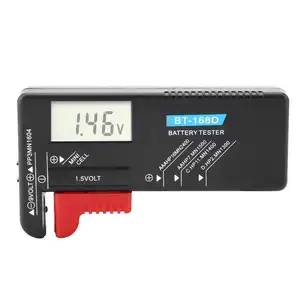 Household Battery Checker for Small Batteries Button Cell Digital Battery Tester for AAA AA C D 9V 1.5V BT-168D