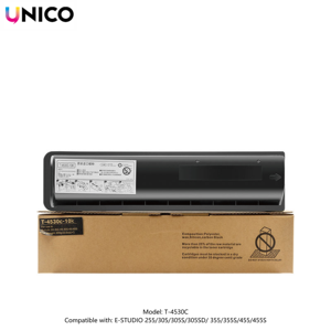 Cartouches de toner compatibles UNICO T4530C pour imprimantes laser Toshiba E-STUDIO 255 <span class=keywords><strong>305</strong></span> 305S 305SD 355 355S 455 455S - Product Image 3