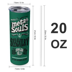 Vaso Térmico de Acero Inoxidable Meta Souls Sisskilky de 20 oz, Aislado al Vacío, con Logotipo Personalizado, para Uso en Todas las Estaciones - Product Image 1