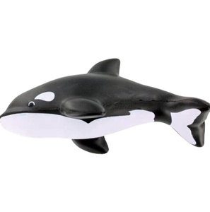 Cadeaux promotionnels personnalisés avec logo, anti-stress en mousse PU en forme de baleine bleue, balle anti-stress en forme de baleine - Product Image 3