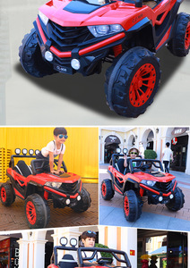 Vente en gros de voitures électriques pour enfants de grande taille 12V10Ah, voitures tout-terrain pour enfants avec quatre moteurs et deux sièges, pour les enfants de 13 ans - Product Image 5