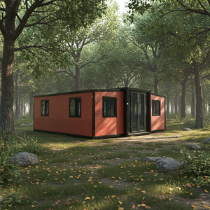 Kit de Estructura de Panel Sándwich para Casa Contenedor Plegable Transpirable de 20 pies/40 pies, Prefabricada para Exteriores, Estilo Moderno de Mediados de Siglo, Grosor Estándar - Product Image 4