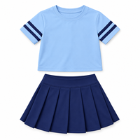 Nouvelle Collection : Ensemble Sportif Fille Personnalisé avec Logo – T-shirt et Jupe Extensibles 4 Directions, Robe de Fitness au Design Unique, Tenue Active