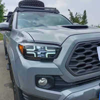 Faros Delanteros Modificados con Luces LED Secuenciales de Animación Dinámica para Toyota Tacoma 16-23