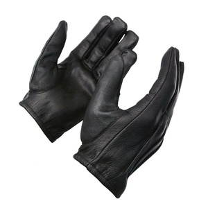 Guantes de cuero negros de invierno de corte bajo, personalizados, al por mayor, para mujer, de Pakistán - Product Image 1