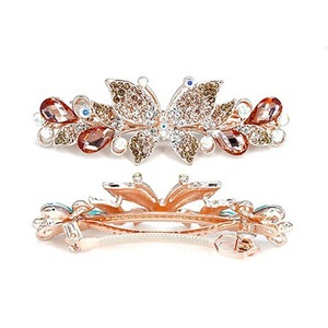 Coloré Strass Papillon Cheveux Barrette Bling Diamant Fleur Épingle À Cheveux Paillettes Strass Printemps Pince À Cheveux Pour Les Filles - Product Image 5